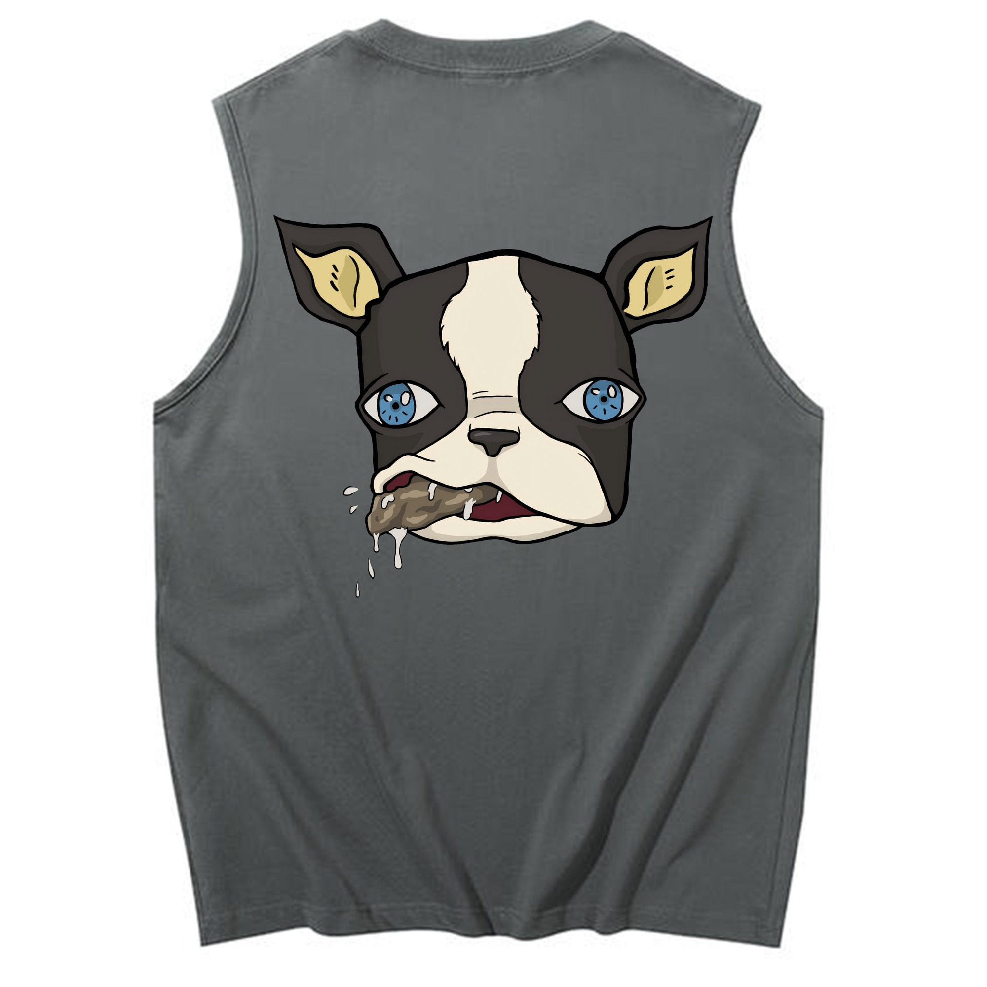 （画像用） ジョジョの奇妙な冒険 イギー JoJo's Bizarre Adventure Iggy コットン100％タンクトップ（背面プリント）